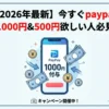 【2026年最新】今すぐpaypayで1000円&500円欲しい人必見！